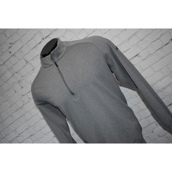 Adidas Golf Pullover Shirt 1/4 ZIP Men Size Large Performance Polyester Gray - Picture 1 of 8
